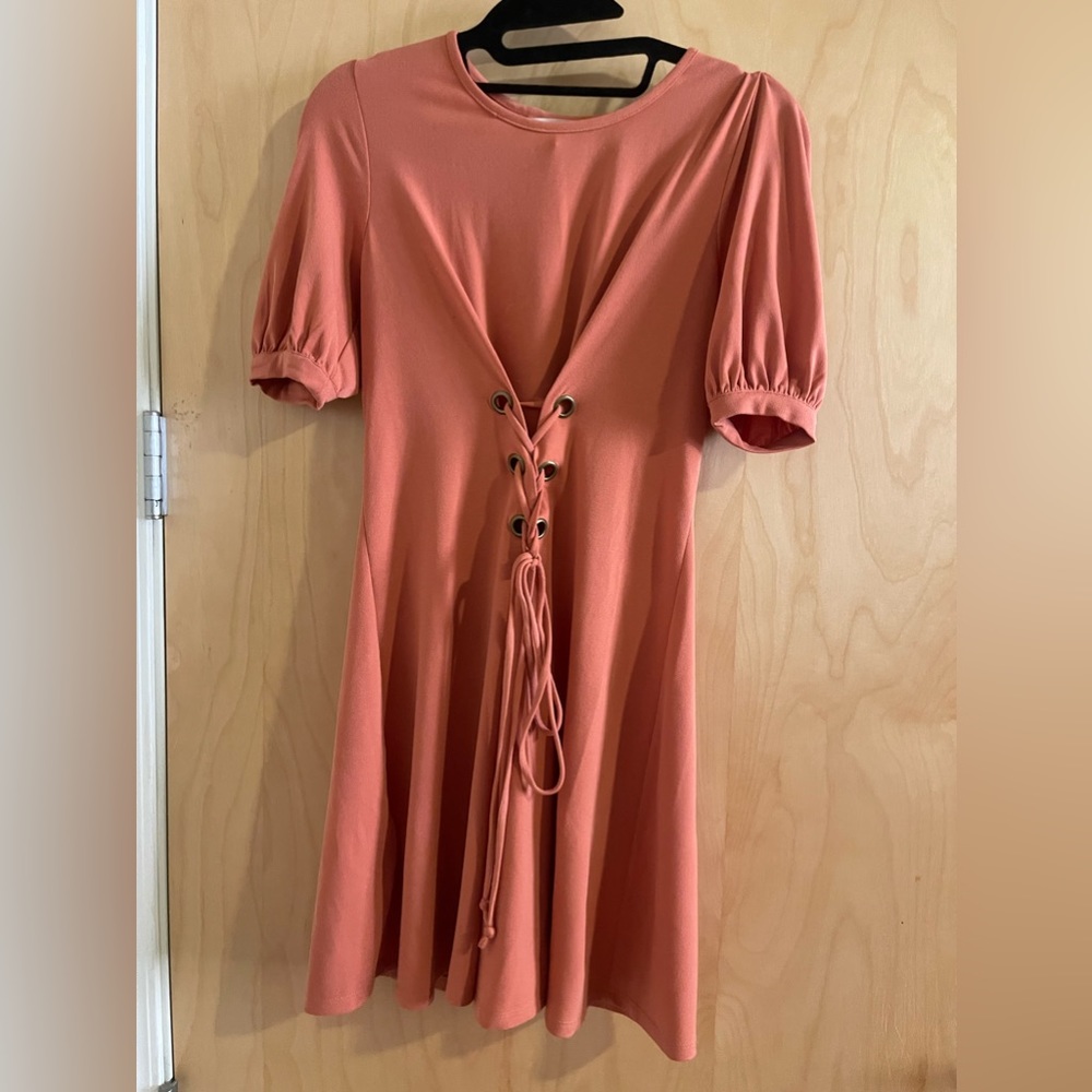 Orange BCBG short dress